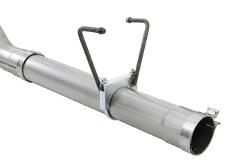 aFe Large Bore-HD 4" 409 SS DPF-Back Exhaust System 5" Black Tip: Dodge / RAM 2500/3500 2007.5-2012 6.7L Cummins