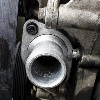 CFR Performance Aluminum Mopar Gen 3 Straight Thermostat Housing: Fits Most Hemi Models