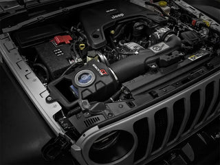 aFe Momentum GT Cold Air Intake System Pro 5R Filter (F&R): Jeep Wrangler JL / Gladiator JT 2018-26 3.6L