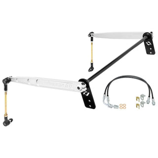RockJock JK Antirock Sway Bar Kit Billet Aluminum Arms (REAR): Jeep Wrangler JK 2007-2018 3.6L/3.8L V6