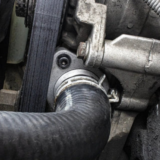 CFR Performance Hemi Gen 3 Straight Water Neck Thermostat Housing (Natural): Fits Most Hemi Models
