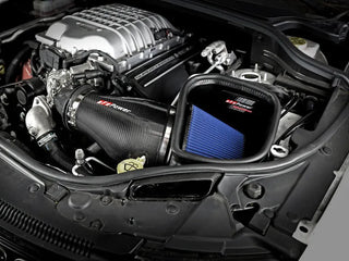 AFE Track Series Carbon Fiber Cold Air Intake System (w/Pro 5R Filter): Jeep 6.2L Trackhawk 2018 - 2021