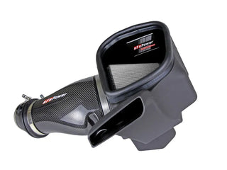AFE Track Series Carbon Fiber Cold Air Intake System (w/Pro DRY S Filter): Jeep 6.2L Trackhawk 2018 - 2021