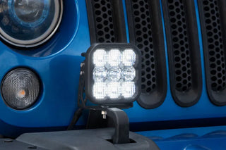 Diode Dynamics SS5 Pro LED Pod Bumper Light Kit White Combo (FRONT): Jeep Wrangler JK 2007-2018
