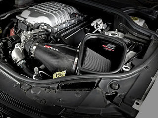 AFE Track Series Carbon Fiber Cold Air Intake System (w/Pro DRY S Filter): Jeep 6.2L Trackhawk 2018 - 2021