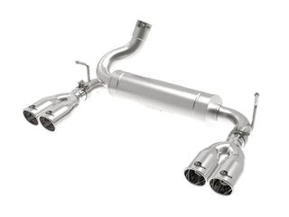aFe Vulcan Series 2.5" Axle-Back Exhaust System Polished Tips (REAR): Jeep Wrangler JK 2007-2018 3.8/3.6L