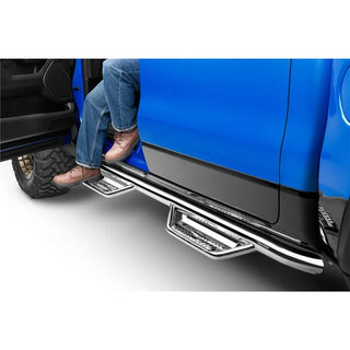 N-Fab Podium SS Step Bar 3in (SIDE): Dodge Ram 1500 2019-2026 3.6L/5.7L w/ Polished SS