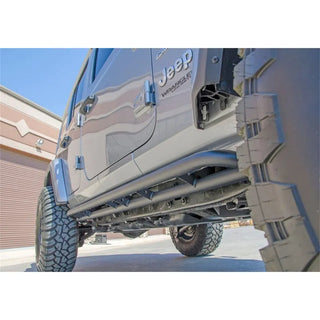 N-Fab RKR Rails Full Length: Jeep Gladiator 2020-2026 3.6L/3.0L EcoDiesel - Tex. Black