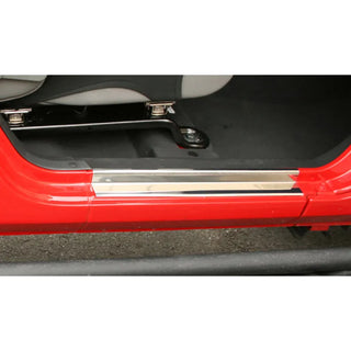 Rugged Ridge SS Door Entry Guards (F&R): Jeep Wrangler JK 2007-2018 2-Door