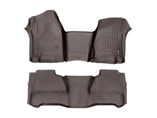 WeatherTech Front & Rear FloorLiners Cocoa (F&R): Jeep Wrangler Unlimited JK 2014-2018