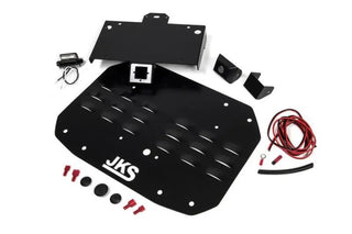 JKS Manufacturing Tailgate Vent Cover License Plate & Camera Mount: Jeep Wrangler JL 2018-2026