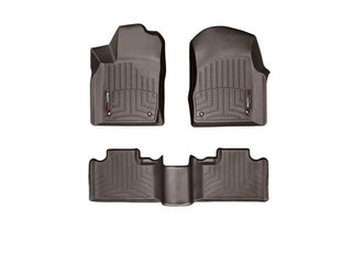WeatherTech Front & Rear FloorLiners Tan: Jeep Grand Cherokee / Durango 2013-2015 w/ 2nd Row Bench Seat