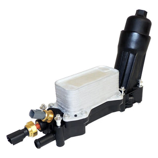 Crown Auto Engine Oil Filter & Cooler Assembly w/ Pressure & Temp Sensors: Jeep Wrangler JK / Grand Cherokee 2014-2016