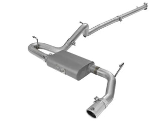 aFe Scorpion Cat-Back Exhaust System Polished Tip (REAR): Jeep Wrangler Unlimited JK 3.8L / 3.6L 2007-2018