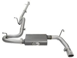 aFe Scorpion Cat-Back Exhaust System Polished Tip (REAR): Jeep Wrangler Unlimited JK 3.8L / 3.6L 2007-2018