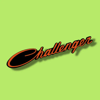 American Brother Designs Custom CHALLENGER SCRIPT Acrylic Front Grille Badge: Dodge Challenger 2015 - 2023