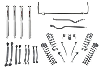 Belltech 4" Lift Kit w/ Trail Perf Shocks & Rear Sway Bar (F&R): Jeep Wrangler Unlimited JL 2018-2026