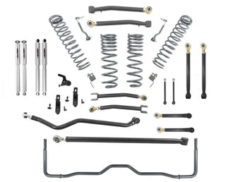 Belltech 4" Lift Kit w/ Trail Perf Shocks & Rear Sway Bar (F&R): Jeep Wrangler Unlimited JL 2018-2026