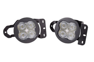 Diode Dynamics SS3 Max LED Fog Light Kit Amber Backlit (F&R): 18-26 Jeep Wrangler JL / 20-24 Gladiator JT Sport