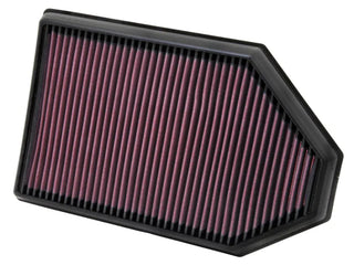 K&N High-Flow Original Lifetime Engine Air Filter: Fits Chrysler/Dodge 2011-2023 3.6L & 5.7/6.4L HEMI
