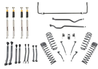 Belltech 4" Lift Kit w/ Trail Perf Plus Shocks & Rear Sway Bar (F&R): Jeep Wrangler Unlimited JL 2018-2026