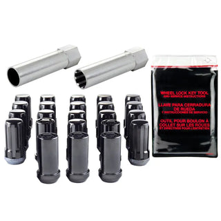 McGard SplineDrive Tuner Wheel Lock Kit M14x1.5 22mm Hex w/Tool (Cone): Jeep JL - Black