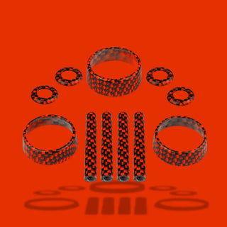 American Brother Designs Interior Knob Kit (Carbon Fiber): Dodge Challenger 2015 - 2023