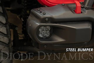 Diode Dynamics SS3 Max LED Fog Light Kit Amber Backlit Yellow (F&R): Jeep Wrangler JK 07-18 / JL 18-26 / Gladiator JT 20-24