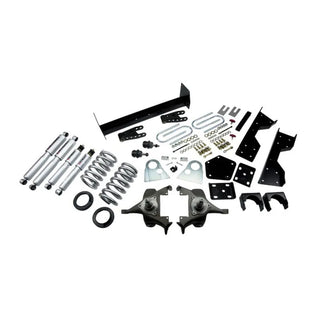 Belltech Lowering Kit 4" or 5" F 6" or 7" R drop With SP Shocks: Dodge Ram V8 (Regular Cab Auto Trans) 1994 - 1999
