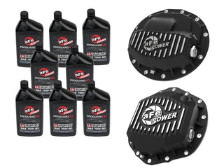 aFe Pro Series Front & Rear Diff Guard Package: Fits RAM 2500/3500 2019-2025 6.7L Cummins w/ Oil