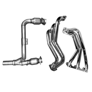 BBK 1.625" Long Tube Exhaust Headers Titanium Ceramic (F&R): Jeep Wrangler JK 2007-2011 3.8L