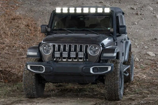 Diode Dynamics SS5 Sport CrossLink Windshield Lightbar Kit White (FRONT): Jeep Wrangler JL 2018-26 / Gladiator JT 20-24
