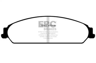EBC Bluestuff NDX Front Brake Pads: 300 / Challenger / Charger / Magnum 5.7L Hemi 2005 - 2023