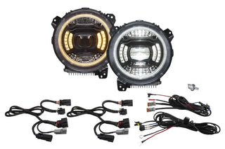 Diode Dynamics Elite Max LED Headlights: Jeep Wrangler JL / Gladiator JT 2018-26
