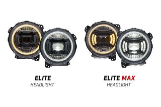 Diode Dynamics Elite Max LED Headlights: Jeep Wrangler JL / Gladiator JT 2018-26