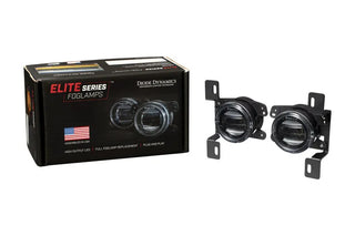 Diode Dynamics Elite Series Fog Lamps White (FRONT): Jeep Wrangler JK 2007-2018 / JL Rubicon 2018-26 / Gladiator JT 2020-24 Steel Bumper