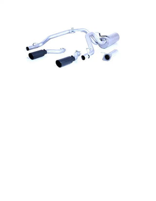 Gibson Dual Split Cat-Back Perf Exhaust Black Tips (REAR): RAM 1500 3.6L 2025 Crew Cab Short Bed
