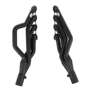Hooker BlackHeart Black Painted Gen III Hemi Swap Mid-Length Headers: 74 Dodge Ramcharger