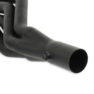 Hooker BlackHeart Black Painted Gen III Hemi Swap Mid-Length Headers: 74 Dodge Ramcharger
