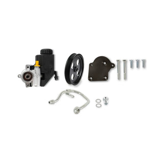 Holley Low Pressure Power Steering Kit: Fits Mopar Gen III Hemi (03-13) w/ Bracket & Pulley