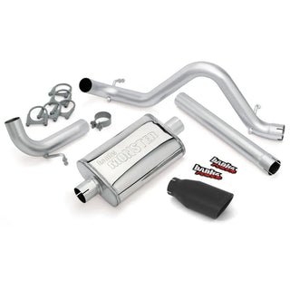 Banks Monster Exhaust System Black Tip (REAR): Jeep Wrangler Unlimited JK 2012-2018 3.6L