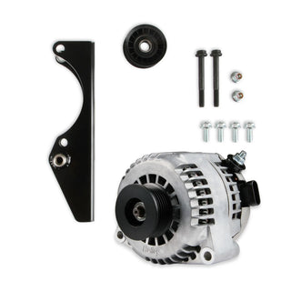 Holley Gen III Hemi Alternator Relocation Kit w/ Holley Alternator: Fits Gen III Hemi (09+)