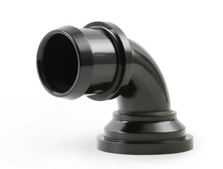 Holley Aluminum Swivel Water Neck 90 Degree: Fits Most Dodge / Jeep Models (1966-2006) - Black