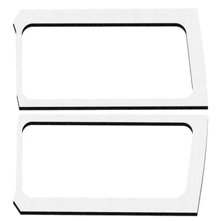 DEI Boom Mat Side Window Trim White (INTERIOR): Jeep Wrangler JL 2018-2026 2-Door