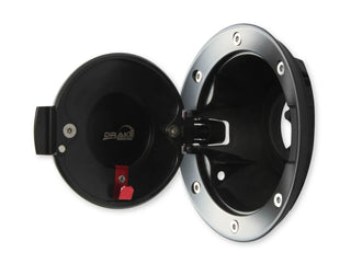 Drake Muscle Cars Satin Black Fuel Door Assembly: Dodge Challenger (08-23) - Satin Black
