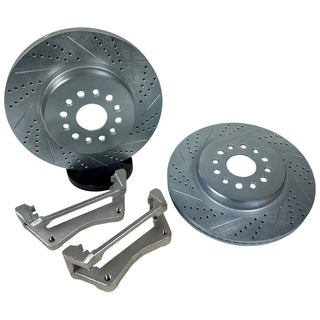 Baer BIG Claw Slotted and Drilled Zinc Plated Performance Rotors (FRONT): Ram 1500 (2019-2025) w/ Caliper Relocation Bracket