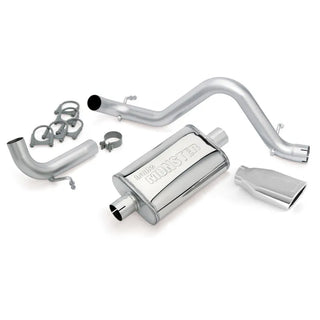 Banks Monster Exhaust System Chrome Tip (REAR): Jeep Wrangler JK 2012-2018 3.6L 2-Door