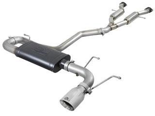 AFE MACH Force Cat-Back Exhaust System (w/Polished Tip): Jeep Grand Cherokee 3.6L V6 2014 - 2021