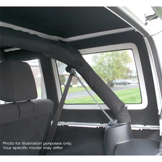 DEI Boom Mat Side Window Trim Grey (INTERIOR): Jeep Wrangler JL 2018-2026 2-Door
