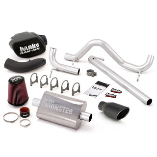 Banks Stinger Bundle Exhaust Black Tip (REAR): Jeep Wrangler JK 2007-2011 3.8L 2-Door